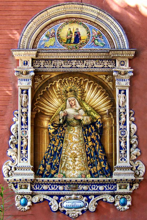 Azulejo, Fachada Iglesia San Jacinto, San jacinto