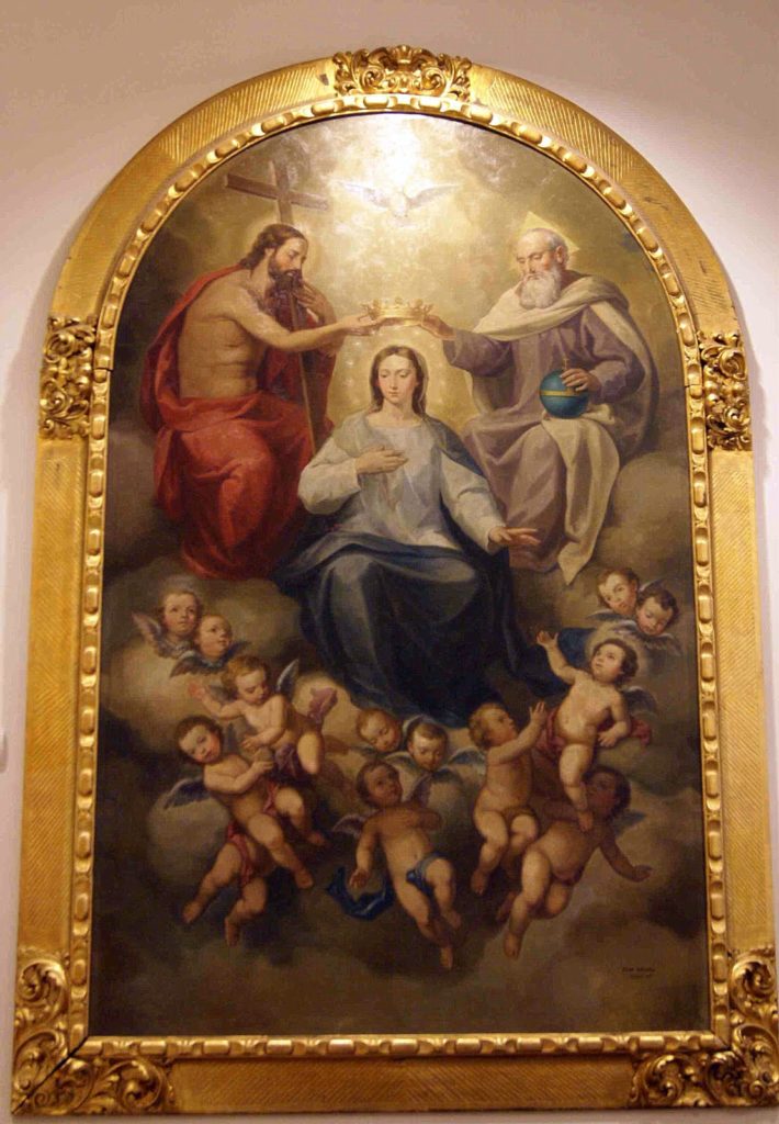 La Coronación de la Virgen por la Santísima Trinidad. Juan Antonio Rodríguez, 1.964