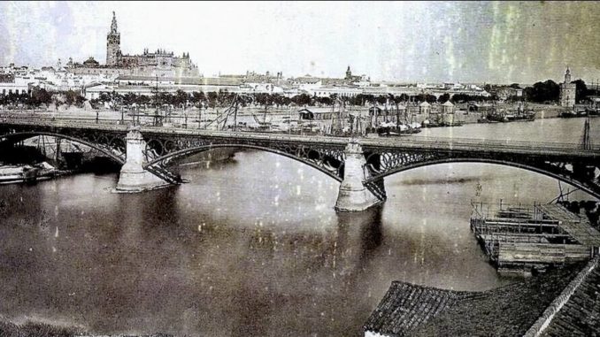 inauguración Puente de Isabel II , Puente de Triana,